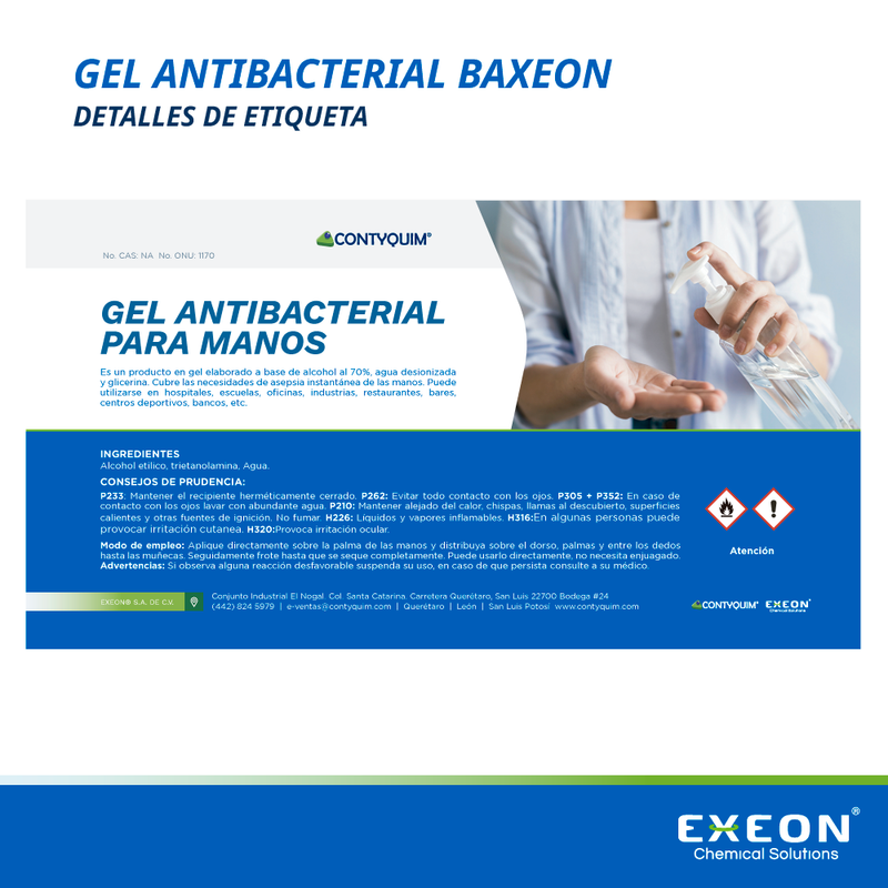 Gel Antibacterial Baxeon